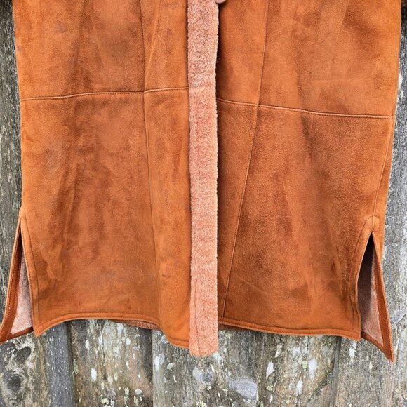 Vintage Turkis Tukku Penny Lane Shearling Sheepskin Coat Womens L Full Length - Picture 5 of 14